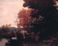 Lisiere de foret paisaje río Gustave Courbet